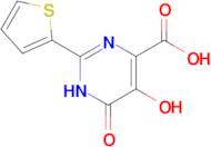 5-hydroxy-6-oxo-2-(thiophen-2-yl)-1,6-dihydropyrimidine-4-carboxylic acid