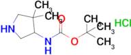 (4,4-Dimethyl-pyrrolidin-3-yl)-carbamic acid tert-butyl ester hydrochloride