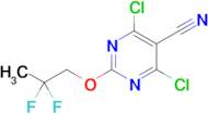 4,6-Dichloro-2-(2,2-difluoro-propoxy)-pyrimidine-5-carbonitrile