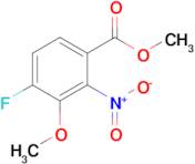 4-Fluoro-3-methoxy-2-nitro-benzoic acid methyl ester