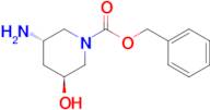 (3S,5S)-3-Amino-5-hydroxy-piperidine-1-carboxylic acid benzyl ester