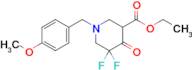 ethyl 5,5-difluoro-1-(4-methoxybenzyl)-4-oxopiperidine-3-carboxylate