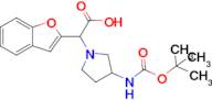 Benzofuran-2-yl-(3-Boc-amino-pyrrolidin-1-yl)-acetic acid