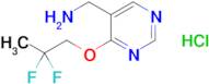 5-Pyrimidinemethanamine, 4-(2,2-difluoropropoxy)-, hydrochloride