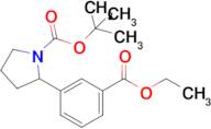 2-(3-Ethoxycarbonyl-phenyl)-pyrrolidine-1-carboxylic acid tert-butyl ester