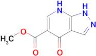 methyl 4-oxo-1H,4H,7H-pyrazolo[3,4-b]pyridine-5-carboxylate