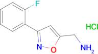 (3-(2-Fluorophenyl)isoxazol-5-yl)methanamine hydrochloride