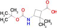 (1S,3R)-3-((tert-Butoxycarbonyl)amino)-2,2-dimethylcyclobutanecarboxylic acid