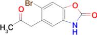 6-Bromo-5-(2-oxopropyl)benzo[d]oxazol-2(3H)-one