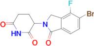 3-(5-Bromo-4-fluoro-1-oxoisoindolin-2-yl)piperidine-2,6-dione