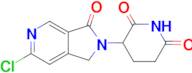 3-(6-Chloro-3-oxo-1H-pyrrolo[3,4-c]pyridin-2(3H)-yl)piperidine-2,6-dione