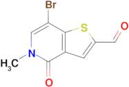 7-Bromo-5-methyl-4-oxo-4,5-dihydrothieno[3,2-c]pyridine-2-carbaldehyde