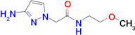 2-(3-Amino-1h-pyrazol-1-yl)-n-(2-methoxyethyl)acetamide