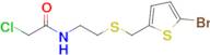 n-(2-(((5-Bromothiophen-2-yl)methyl)thio)ethyl)-2-chloroacetamide