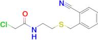 2-Chloro-n-(2-((2-cyanobenzyl)thio)ethyl)acetamide