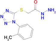 2-((1-(O-tolyl)-1h-tetrazol-5-yl)thio)acetohydrazide