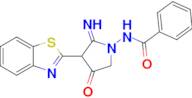 N-[3-(1,3-benzothiazol-2-yl)-2-imino-4-oxopyrrolidin-1-yl]benzamide