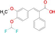 (e)-3-(4-(Difluoromethoxy)-3-methoxyphenyl)-2-phenylacrylic acid