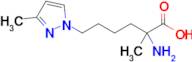 2-Amino-2-methyl-6-(3-methyl-1h-pyrazol-1-yl)hexanoic acid