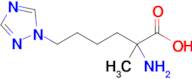 2-Amino-2-methyl-6-(1h-1,2,4-triazol-1-yl)hexanoic acid