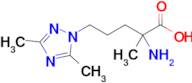 2-Amino-5-(3,5-dimethyl-1h-1,2,4-triazol-1-yl)-2-methylpentanoic acid