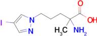 2-Amino-5-(4-iodo-1h-pyrazol-1-yl)-2-methylpentanoic acid