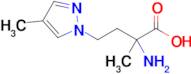 2-Amino-2-methyl-4-(4-methyl-1h-pyrazol-1-yl)butanoic acid