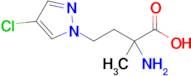 2-Amino-4-(4-chloro-1h-pyrazol-1-yl)-2-methylbutanoic acid