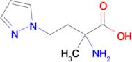 2-Amino-2-methyl-4-(1h-pyrazol-1-yl)butanoic acid