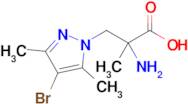 2-Amino-3-(4-bromo-3,5-dimethyl-1h-pyrazol-1-yl)-2-methylpropanoic acid