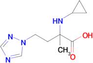 2-(Cyclopropylamino)-2-methyl-4-(1h-1,2,4-triazol-1-yl)butanoic acid