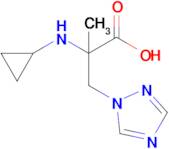 2-(Cyclopropylamino)-2-methyl-3-(1h-1,2,4-triazol-1-yl)propanoic acid