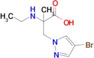 3-(4-Bromo-1h-pyrazol-1-yl)-2-(ethylamino)-2-methylpropanoic acid