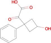 2-(3-Hydroxy-1-phenylcyclobutyl)-2-oxoacetic acid