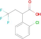 2-(2-Chlorophenyl)-4,4,4-trifluorobutanoic acid