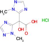 2-Hydroxy-2,2-bis(1-methyl-1h-1,2,4-triazol-5-yl)acetic acid hydrochloride