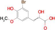 3-(3-bromo-4-hydroxy-5-methoxyphenyl)-2-hydroxyprop-2-enoic acid