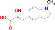 2-hydroxy-3-(1-methyl-2,3-dihydro-1H-indol-5-yl)prop-2-enoic acid