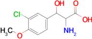 2-Amino-3-(3-chloro-4-methoxyphenyl)-3-hydroxypropanoic acid