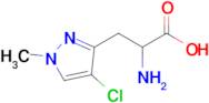 2-Amino-3-(4-chloro-1-methyl-1h-pyrazol-3-yl)propanoic acid