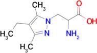 2-Amino-3-(4-ethyl-3,5-dimethyl-1h-pyrazol-1-yl)propanoic acid