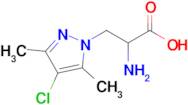 2-Amino-3-(4-chloro-3,5-dimethyl-1h-pyrazol-1-yl)propanoic acid