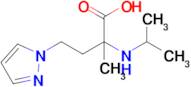 2-(Isopropylamino)-2-methyl-4-(1h-pyrazol-1-yl)butanoic acid