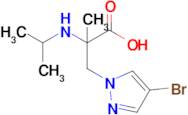 3-(4-Bromo-1h-pyrazol-1-yl)-2-(isopropylamino)-2-methylpropanoic acid