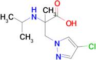 3-(4-Chloro-1h-pyrazol-1-yl)-2-(isopropylamino)-2-methylpropanoic acid