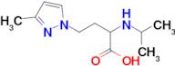 2-(Isopropylamino)-4-(3-methyl-1h-pyrazol-1-yl)butanoic acid