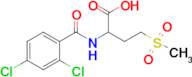 2-(2,4-Dichlorobenzamido)-4-(methylsulfonyl)butanoic acid