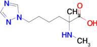 2-Methyl-2-(methylamino)-6-(1h-1,2,4-triazol-1-yl)hexanoic acid