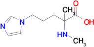 5-(1h-Imidazol-1-yl)-2-methyl-2-(methylamino)pentanoic acid