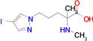 5-(4-Iodo-1h-pyrazol-1-yl)-2-methyl-2-(methylamino)pentanoic acid